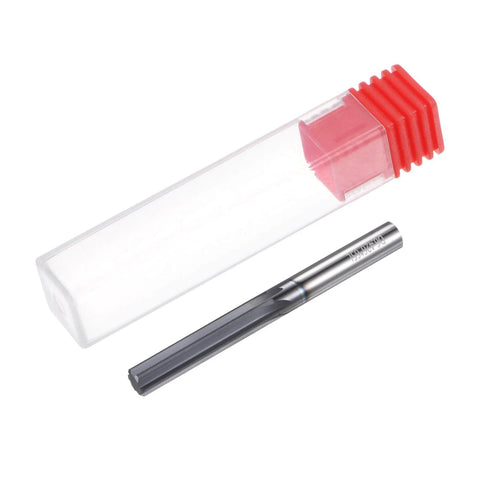 Carbide Chucking Reamer 0.253 Inch 6.42 mm Diameter Straight Flute Straight Shank Machine Reamer for Metal Lathes CNC Machining Centers