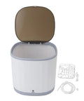 Compact Countertop Dishwasher With 4 Liter Built In Tank And 360 Rotating Spray Head Usb Rechargeable Portable Cleaner For Rv Camping Dorms Tiny Homes No Sweat Quick Rinse Easy Peasy Setup Weekend Warrior Approved, opened view showing tank and accessories.