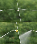 High Pressure Washer Nozzle Kit With Stainless Steel Flush Wand Extension spraying water in tight space