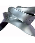 Heavy Duty 18 Gauge Steel Neck Armor Set For LARP And Cosplay, Full Gorget And Bevor That Looks Legit, Rust Free Painted Finish