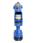 Heavy-Duty Automatic Rebar Tying Machine 8-34mm Rechargeable Electric Steel Rod Binding Gun showing front view with wire spool.