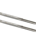 Two Pack M3 X 0.6 Right Hand Thread Tap HSS M2 6542 High Speed Steel Straight Fluted Machine Tap for Metalworking DIY Projects