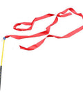 Golf Swing Trainer With Non Slip Grip And Ribbon Training For Correct Posture And Grip Warm Up Rod with red ribbon, black handle