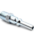 Lincoln Series Steel Coupler Plug One Quarter Inch Male NPT For Pneumatic Tools And Air Systems Forged Tool Steel Body Zinc Plated