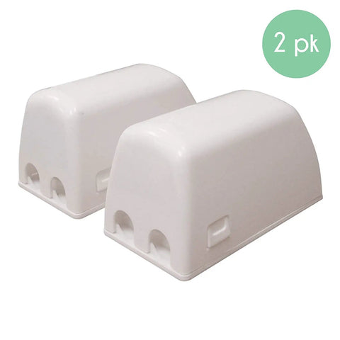 Kid Safe Outlet Covers 2 Pack Keeps Wall Sockets Covered While In Use And Prevents Curious Toddler Hands From Getting Shocked While Electronics Stay Plugged In With Easy Twist On CK030