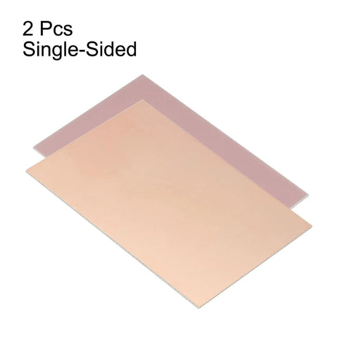 FR4 Single Sided Copper Clad PCB Board 2 Pack 70 By 50 By 0.8mm For Prototyping Projects Copper Plated Universal Circuit Board Built Tough