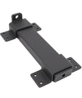 Badass Heavy Duty Carbon Steel Slide Gate Latch Lock With Reinforced Padlock Hole For Fence Shed Barn Yard Security Bolt shown from the side.