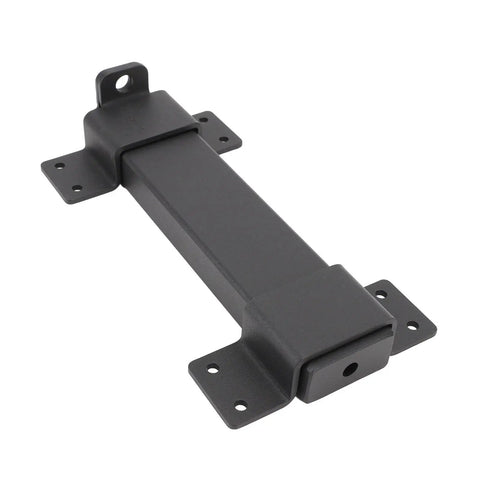 Badass Heavy Duty Carbon Steel Slide Gate Latch Lock With Reinforced Padlock Hole For Fence Shed Barn Yard Security Bolt shown from the side.