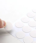Self Adhesive Screw Hole Covers 21mm PVC Dustproof Caps For Wooden Furniture And Cabinets White 2 Sheets 108 Pcs Easy Peel And Stick