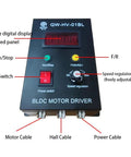 650W 80mm Workhorse Single Phase Brushless DC Motor With Driver Kit, Hall Sensor, control panel with speed and direction dials