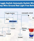 Automatic Submersible Bilge Water Pump For Boats 12V 1100GPH With Float Switch wiring diagram with toggle switch and battery