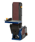 Heavy Duty 4-Inch By 36-Inch Belt And 6-Inch Disc Sander With Cast Iron Base showing vertical belt and visible controls