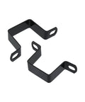 Heavy Duty 304 Stainless Steel Square Tube Clamps 10 Pack Rock Solid Rattle Free Tubing Strap in matte black finish.