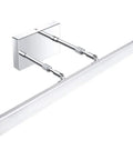 24 Inch Modern LED Vanity Lights Adjustable Chrome Bathroom Fixture Over Mirror with 180 Degree Rotatable Joint