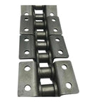 Badass 1.5 Meter Carbon Steel Drive Roller Chain For Machine Transmission And Conveyor Tasks Featuring A Dual Wing Setup close-up view of links.