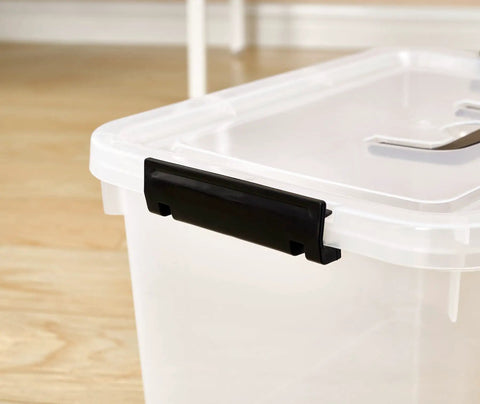 Tough As Nails Clear Storage Latch Boxes 6 Pack With Secure Seal Lids And Rugged Carry Handles Non Toxic Impact Resistant Plastic Totes For Closet Pantry Gear Organization That Are Legit Top Tier Picks
