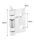 Set of 8 Self Closing Spring Door Hinges 25mm 1 Inch Stainless Steel Hardware with detailed dimensions
