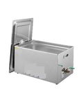 Compact 3 Liter Ultrasonic Cleaner Machine For Jewelry Glasses Tools And Dishes With Eco Friendly Sound Wave Technology Delivers Straight Up Hella Spotless Results Daily, stainless steel cleaner with lid.