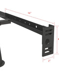 Level Up Your Sleep Setup With These Tough As Nails Bed Frame Footboard Extension Brackets Set Fits Twin Through King Sizes 16 inch steel bracket.