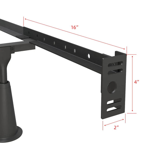 Level Up Your Sleep Setup With These Tough As Nails Bed Frame Footboard Extension Brackets Set Fits Twin Through King Sizes 16 inch steel bracket.
