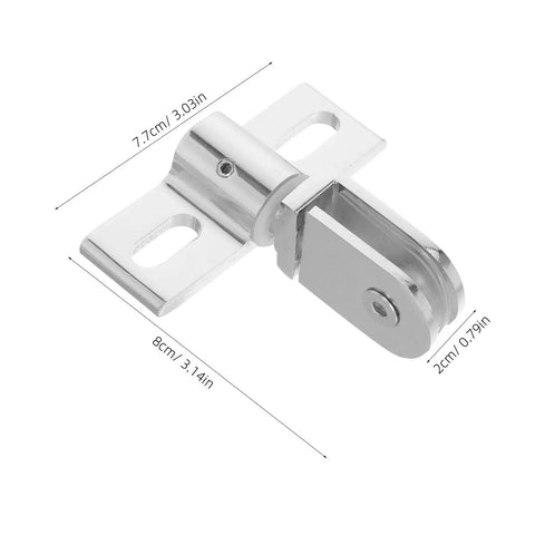 Built Tough Pivot Hinges For Frameless Glass Shower Doors With Upper And Lower Clamp Alloy Construction Easy Glide And Stable Operation