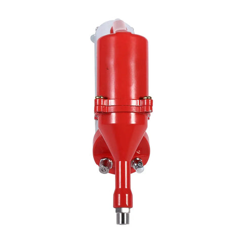 Front view of One Hand Grip Grease Gun With Pneumatic Air Pump And Extension Set For Home Shop And Outdoor Use Heavy Duty