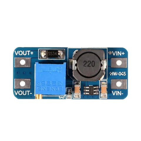 Pack Of 10 Dope MT3608 DC-DC Step Up Boost Converter Modules, Adjustable 2-24V Input To 5-28V Output, High Efficiency Up To 93 Percent, USB Powered Boost Board For Batteries And DIY Power Projects