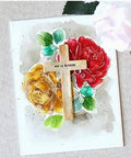 Card with cross and flowers, featuring Cross Set Metal Die Cuts For Christmas Pray Fish Cross Cutting Dies Stencils for DIY crafts