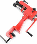 Bead Roller Machine With 6 Dies, Manual Rotary Sheet Metal Bender, Heavy Duty Low Carbon Steel, red tool for automotive use