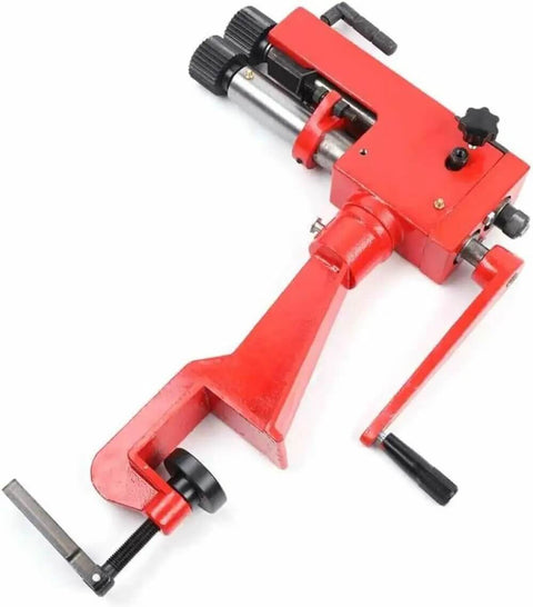 Bead Roller Machine With 6 Dies, Manual Rotary Sheet Metal Bender, Heavy Duty Low Carbon Steel, red tool for automotive use