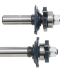 Two Piece Carbide Tipped Ogee Stile And Rail Router Bit Set with Micrograin Tips for Smooth Cuts and Long Wear Life