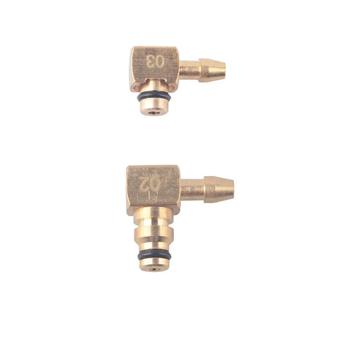 Diesel Injector Flow Meter Diagnostic Kit For 6 Cylinder Engines, Leak Off Test, Quick Read Of Injector Returns, Compatible With Bosch Siemens Delphi Denso Injectors, DIY Friendly Pro Grade Tool brass adaptor fittings