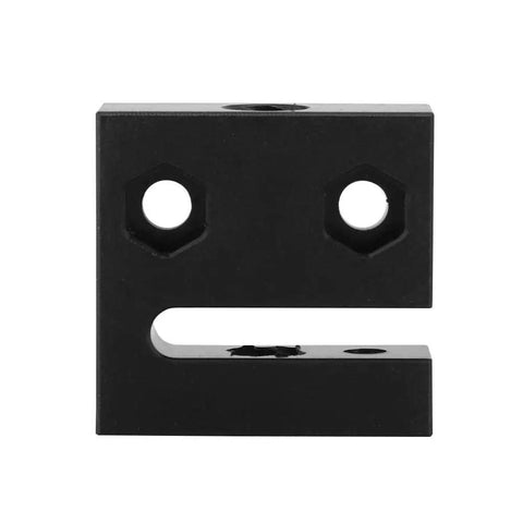 Front view of Anti Backlash T8 Lead Screw Nut Block for 3D Printer and CNC Machines 8mm Diameter Nut T Type Nut Holder