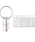16 Piece Marine Grade Stainless Steel Cotter Pins Assortment Kit With Beefed Up Thick Solid Steel Construction And Self Locking J Type Design For Heavy Load Marine Gear And Everyday Fastening, size chart