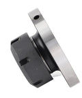 Side view of 100mm 40 Collet Lathe Chuck Accessory in 40CR steel for milling machines, showing compatibility with backplate and 16° concentricity.