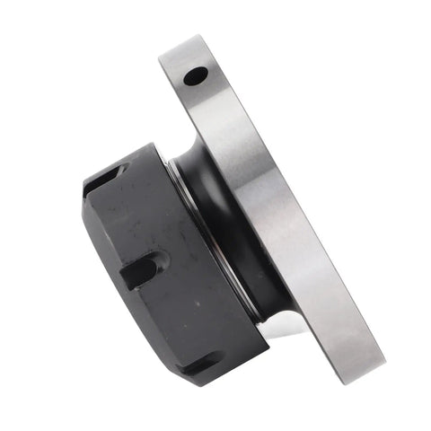 Side view of 100mm 40 Collet Lathe Chuck Accessory in 40CR steel for milling machines, showing compatibility with backplate and 16° concentricity.