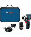 12V Max Impact Driver Kit With 930 In Lbs Torque Ultra Compact Five Point Four Inch Head For Tight Spaces Lightweight At Just Over Two Pounds No Load 3100 BPM Pro Grade Power For Everyday Jobsite Use shown with case, battery, and charger
