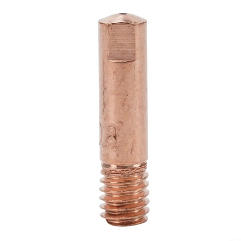 Pure copper nozzle tip for TIG welding, sized 0.8mm, part of the Premium 16-Piece TIG Welding Nozzle Kit for 15AK Torch.