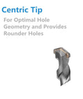 Valyriantool SDS-Plus carbide-tipped hammer drill bit, 3/16" x 6" (front view)