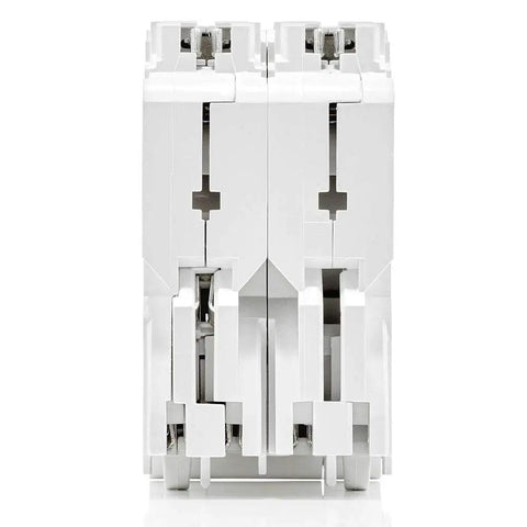 Smart 30 Amp 2 Pole Plug On Breaker With App Control And Energy Insights, Hydraulic Magnetic Design, LB230 S White Front View