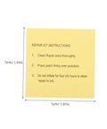 Instructions for Heavy Duty Repair Tape Patch Kit For Inflatable Tents Pools Air Mattresses And Vinyl Seals Quick Leak Fix Waterproof