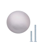 Round Cabinet Knob 1.18-Inch Satin Nickel 10 Pack With 1-Inch And 1.5-Inch Mounting Screws Fits Most Cabinets Easy DIY Upgrade Durable Metal Hardware For Cabinets And Drawers