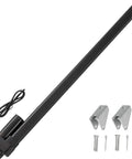 32 Inch Stroke Linear Actuator 12V Heavy Duty Beefed Up IP65 Waterproof with brackets and wiring shown