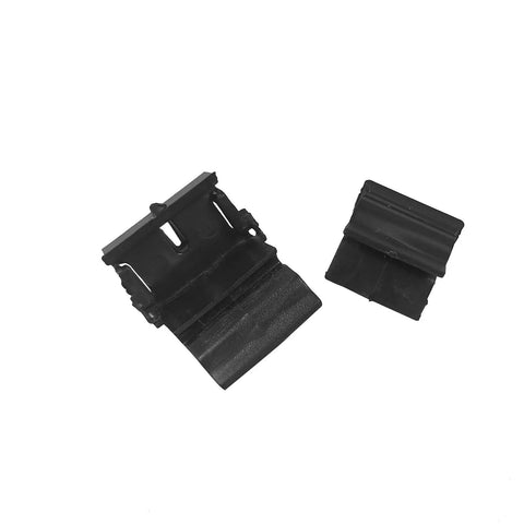 Premium Black Nylon Front Bumper Box Buckle And Hood Clip For Tesla Model Y, durable fasteners for secure trim.