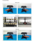 Heavy Duty Dirt Bike Stand With Tool Trays, 660 Lb Capacity, hydraulic lift, damping adjustable height for motocross pit bike maintenance