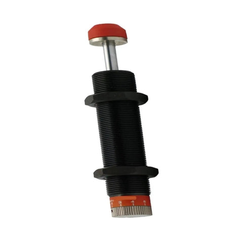Adjustable Shock Absorber And Motion Control Damper With End Stop Control, Threaded Mount, Hydraulic Cushioning, Black