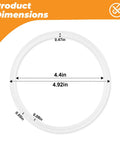 Universal Sausage Stuffer Gasket Replacement O Ring Seal For Vertical And Horizontal 3 5 7 L Sausage Makers, 4.92-inch dimensions.