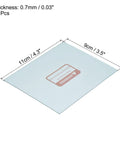 Clear Welding Protection Lenses 4.3 X 3.5 Inch, 20 Pack Right Angle Replacement Shields, ultra clear plastic with warning label