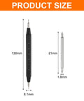 Diagram showing 10 Pack Quick Release Spring Bars for Watches 21mm Wide and 1.8mm Diameter Pins Replacement Kit With Removal Tool