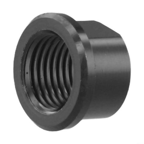 Close-up of Thru Axle Nut M15xP1.5mm Aluminum Alloy Front And Rear Hub Cap Replacement For Cycling Wheel Shaft Fastener Black 5g Lightweight